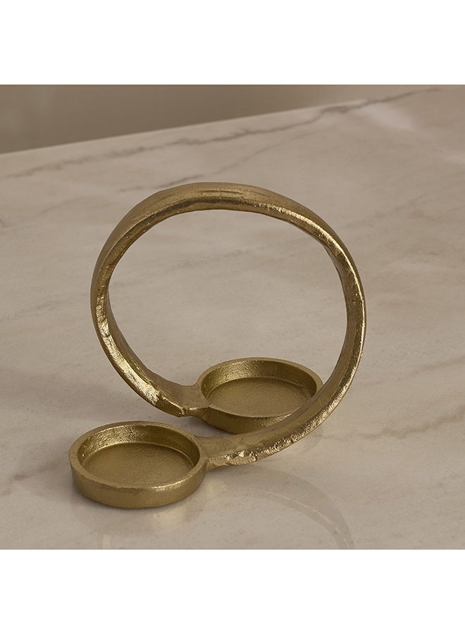 Home Box Gold Decorative T-Light Holder for Home - Image 2